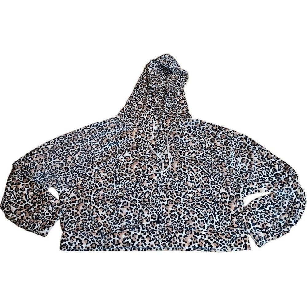 Victoria's Secret Leopard Print Hoodie Blouse